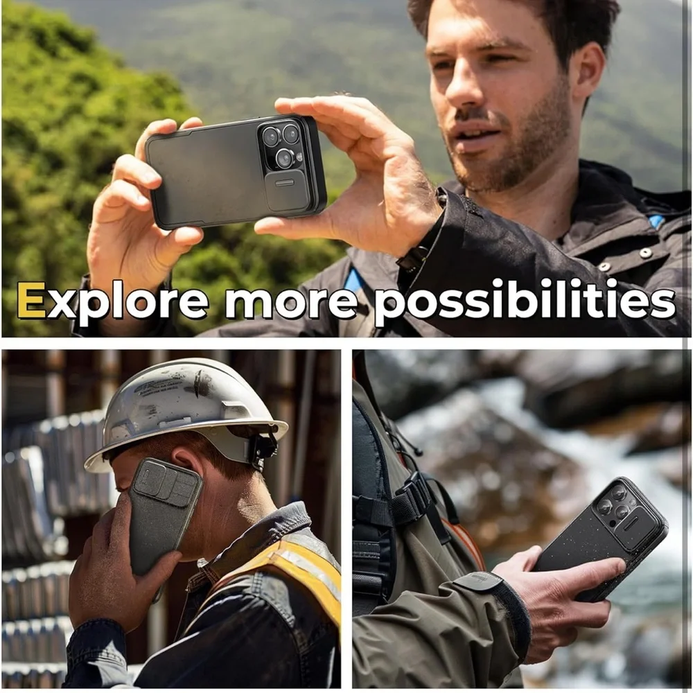 Humixx for iPhone 15 Pro Case Magnetic with Camera Cover
